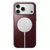 Ādas vāciņš Nomad Modern iPhone 17 Pro Max (6,9 collas) — Burgundy, āda+TPU+PC