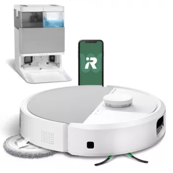 iRobot Roomba Plus 505 Combo robots + AutoWash dokstacija, balta