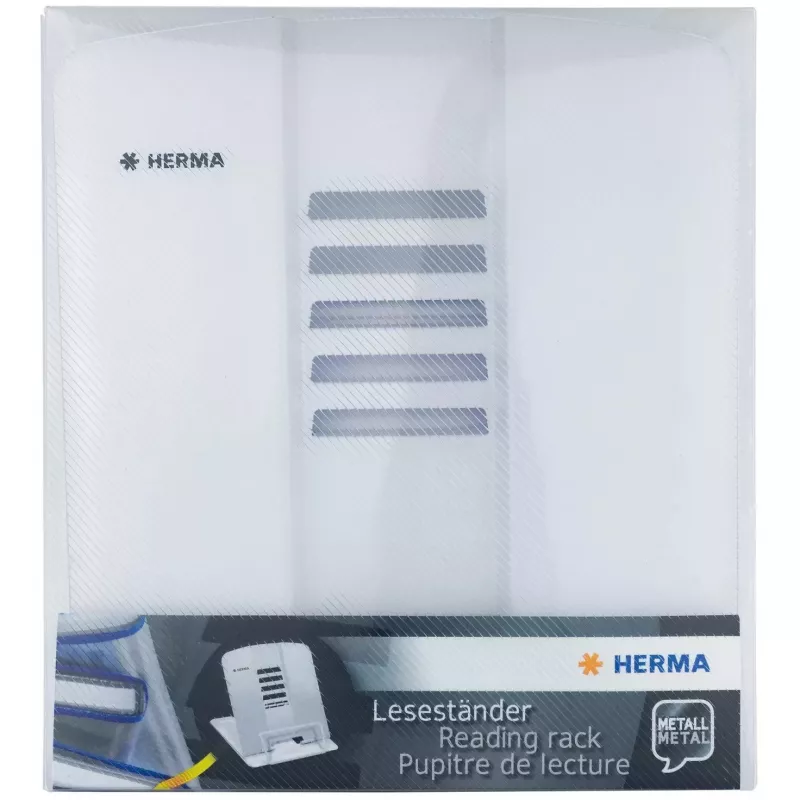Grāmatu turētājs HERMA 19963 balts metāla