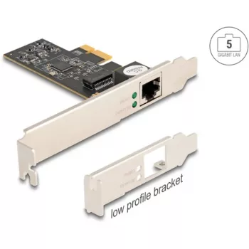 DeLOCK PCI Express x1 karte 81260 1 x RJ45 5 Gigabitu LAN RTL8126