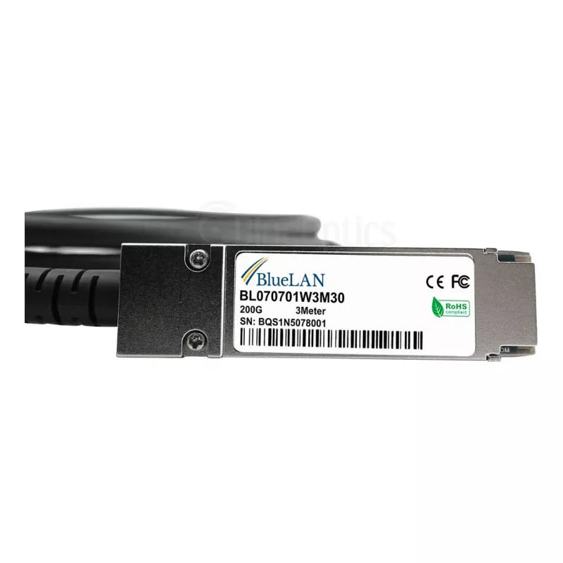 DAC kabelis BlueOptics CBL-NTWK-0956-QSFP56-3-BL 3m QSFP56