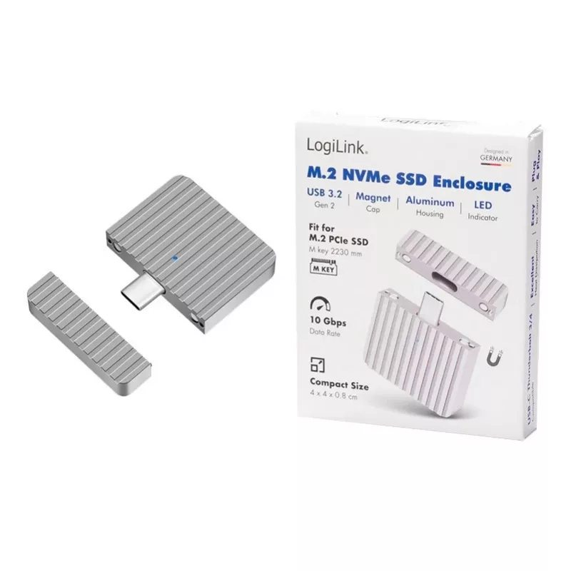 Ļoti mazs USB3.2 Gen2x1 SSD korpuss USB-C NVM