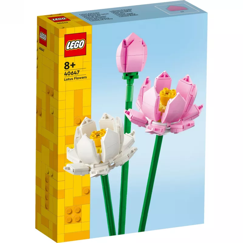 LEGO konstruktors LEGO 40647 Lotosa ziedi — Botāniskās kolekcijas modulārs modelis, 220 detaļas, augstums 300 mm, vecumam 8+