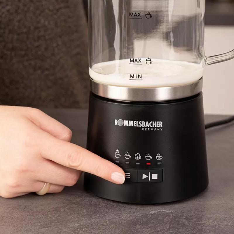 Rommelsbacher piena putotājs 500ml nerūsējošais tērauds melns MS 625 (MS 625)