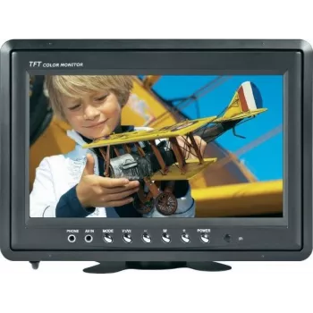 LCD monitors Renkforce T-900B 9 collas (22,9 cm) – kompakts displejs videonovērošanas un iegultajām sistēmām