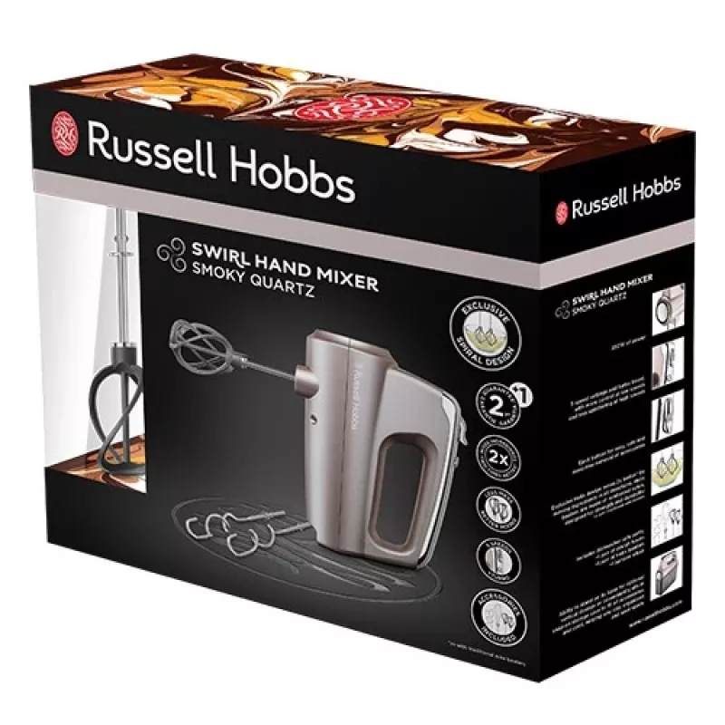 Russell Hobbs 25892-56 mikseris rokas mikseris 350 W kvarca metālisks