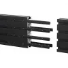 Montāžas sliede B-Tech BT8390 paplašinājuma komplekts melns, 12 mm platums, 8 mm dziļums, 180 mm garums