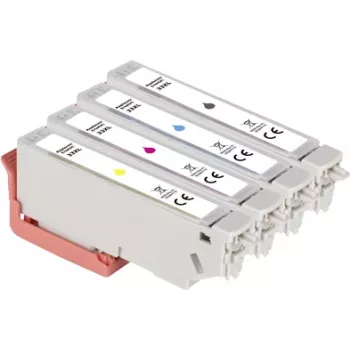 Renkforce Tintes kombinācijas komplekts aizstāj Epson 33XL (C13T335740) saderīgs melns, ciāna, fuksīna, dzeltens RF-5706062 (RF-5706062)