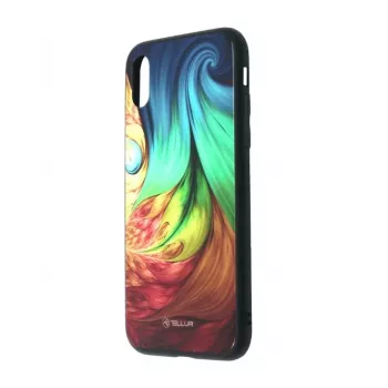 Telefona vāciņš Tellur Cover Glass Print iPhone XR Mesmeric – ciets aizmugures aizsargvāciņš ar stikla apdruku