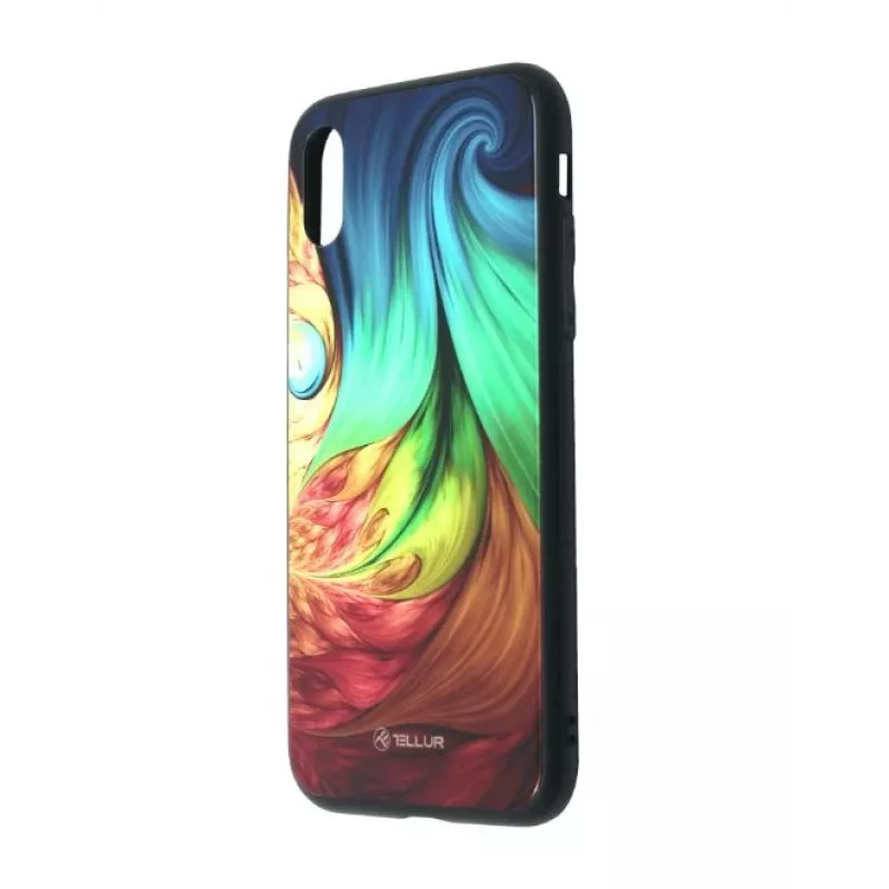 Telefona vāciņš Tellur Cover Glass Print iPhone XR Mesmeric – ciets aizmugures aizsargvāciņš ar stikla apdruku