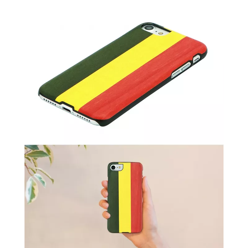 Viedtālruņa maciņš man and wood iPhone XR — Reggae Melns