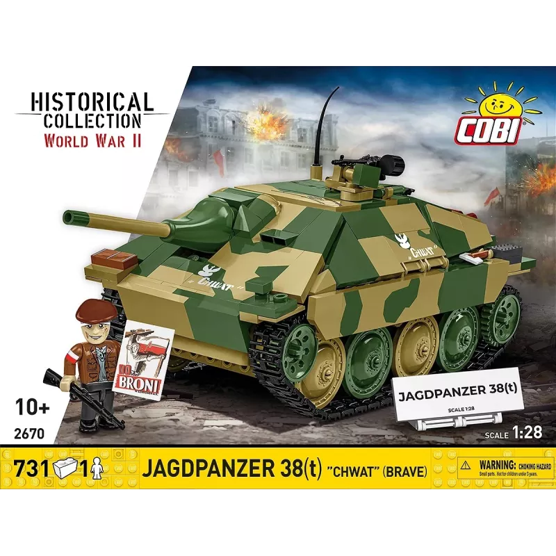 Cobi Blocks Jagdpanzer 38t Brave konstrukciju komplekts, 731 detaļas