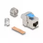 DeLOCK Keystone Module RJ45 jack to LSA Cat.8.1 toolfree plakans Metallic