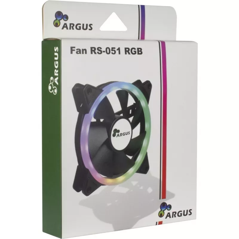 INTER-TECH Argus RS-051 ARGB 120mm korpusa ventilators – melns