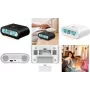 LogiLink SC0121W Radio modinātājpulkstenis FM USB ar taustes pogām, modinātāja funkcija, balts