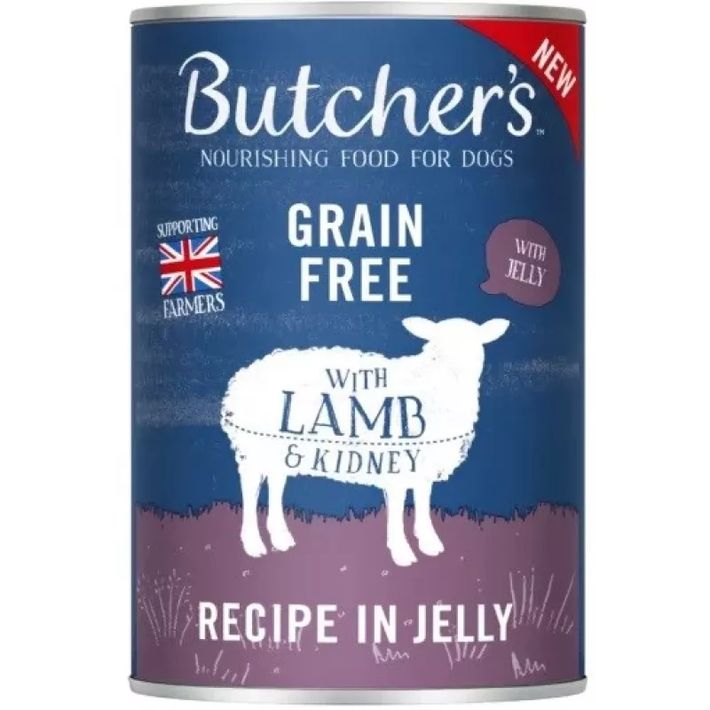 Mitrā suņu barība butcher's Oriģināls Mega pack — gabaliņi želejā, 6 x 400 g, 82% mitruma, 7,5% olbaltumvielu, 5% tauku
