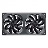 120mmx2 ARGB PWM korpusa ventilatori, Jonsbo ZA-240 Infinity Mirror 240mm melns