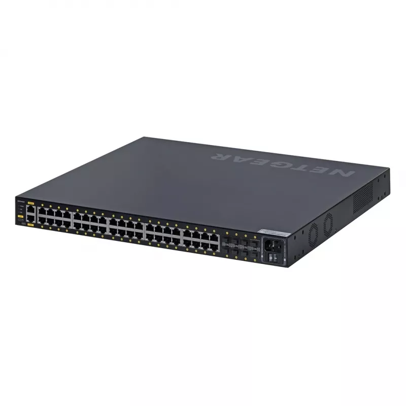 NETGEAR GSM4248PX-100EUS tīkla slēdzis Pārvaldāms L2/L3/L4 Gigabit Ethernet (10/100/1000) Power over Ethernet (PoE) Melns