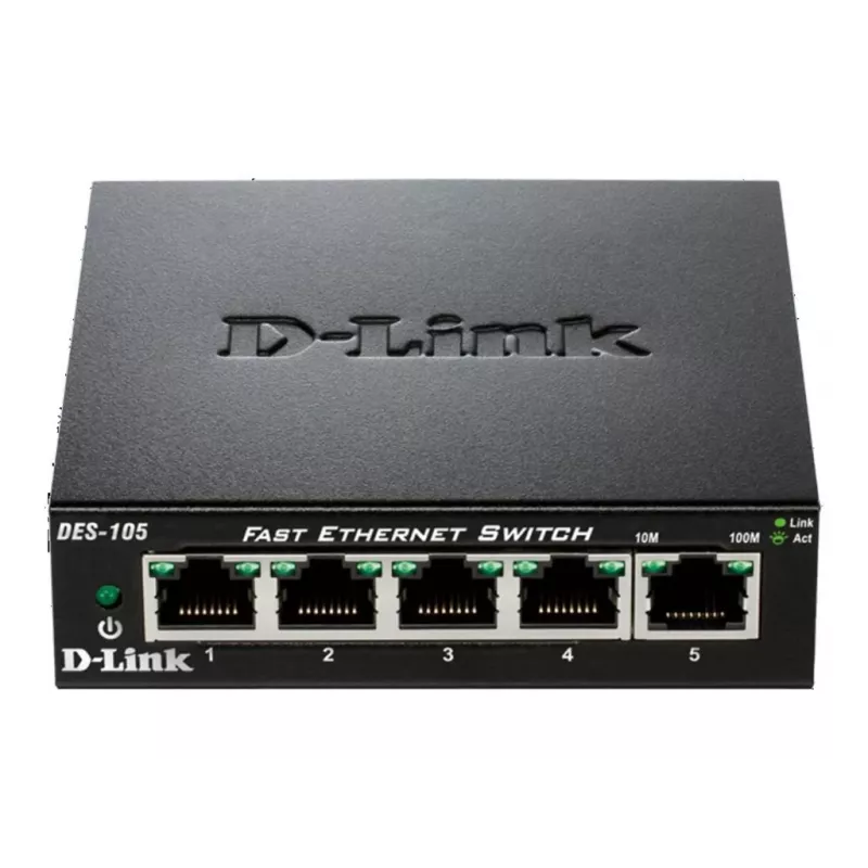 D-Link DES-105 Nepārvaldāms L2 Melns