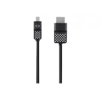Mini DisplayPort uz HDTV kabelis, 1,8 m, Mini DisplayPort, HDMI, vīriešu, vīriešu, melns