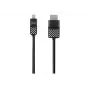Mini DisplayPort uz HDTV kabelis, 1,8 m, Mini DisplayPort, HDMI, vīriešu, vīriešu, melns