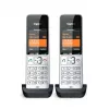 Gigaset COMFORT 500HX duo Analog/DECT telefons ar zvanītāja ID, melns, sudrabs
