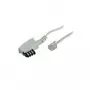 Telefona kabelis S/CONN 70046-W 6 m Balts