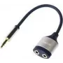 LogiLink Audio sadalītājs stereo mini ligzdas kontaktdakša sievišķā uz stereo mini ligzdas kontaktdakša vīrišķā 18 cm