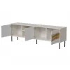 TV skapītis cama meble INSERTO 3D1W 190x40x62 cm kašmira apdare ar LED