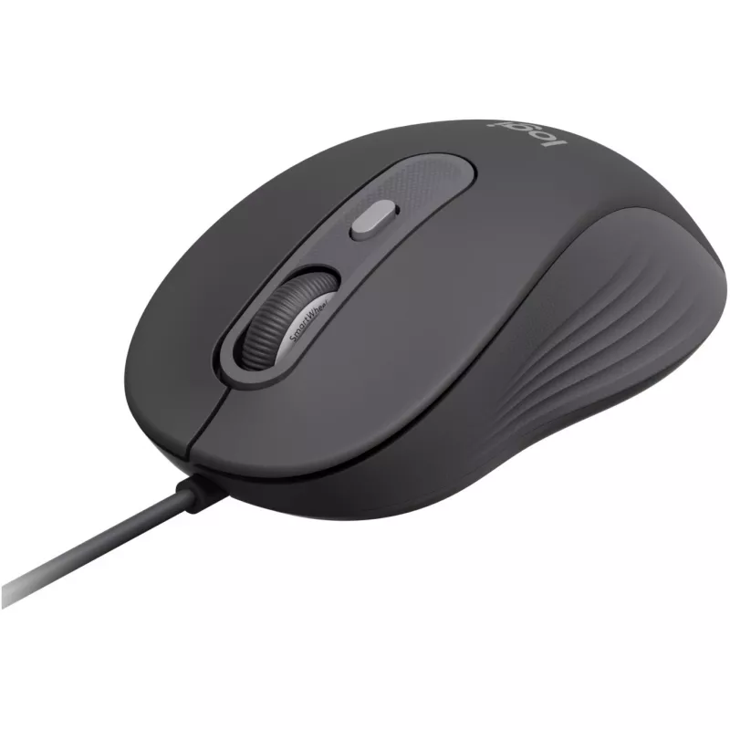 Logitech Signature Wired M520 for Business Optical Wired pele USB-C Plug-and-Play Windows/Mac/Chrome/PC/laptops - Graphite