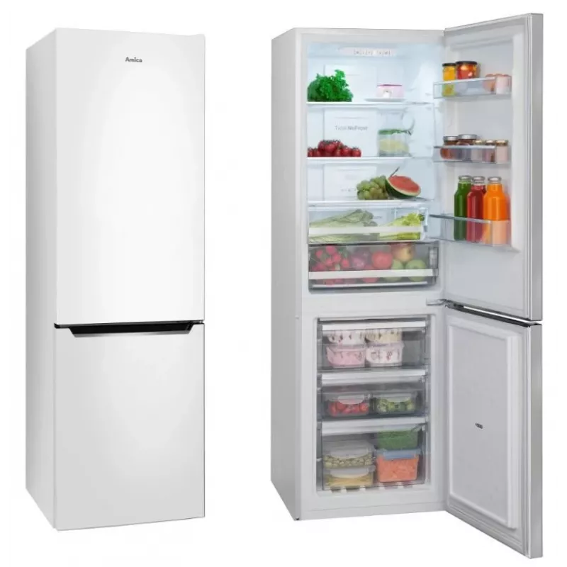 Ledusskapis-salldētājs AMICA FK2695.2FT(E) — 269 L, apakšējā saldētava, balts, R600a
