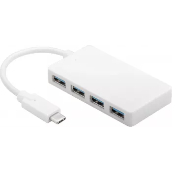 Microconnect USB3.1CUSB3 saskarnes centrmezgls USB 3.2 Gen 1 (3.1 Gen 1) Type-C 5000 Mbit/s Balts