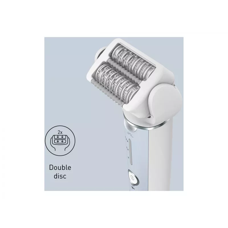 Panasonic ES-EY90A503 epilators, mitrai un sausai lietošanai, zils/balts