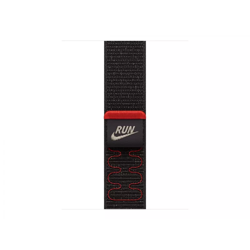 Apple Nike Sport Loop siksniņa melna, neilons, pārstrādāts poliesters, spandekss