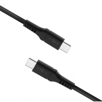 USB-C–USB-C fiksēts kabelis FIXED FIXDLS-CC2-BK — 2 m, 60 W
