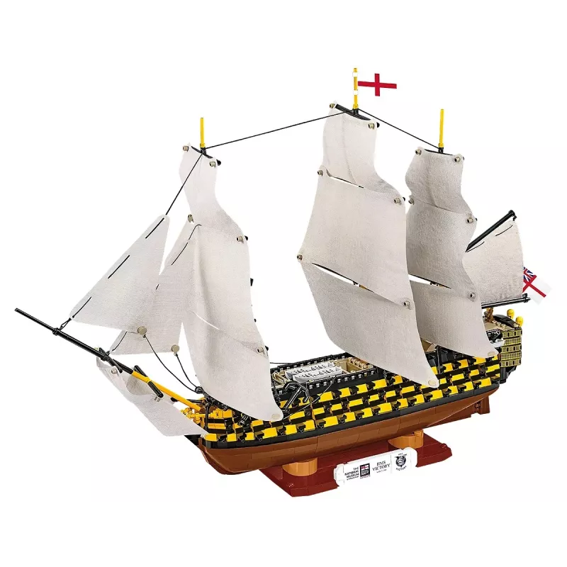 Būvkomplekts Cobi HMS Victory — 2517 detaļas, detalizēts vēsturiskas burinieka modelis
