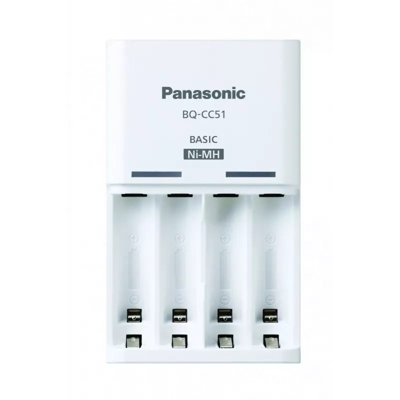 Panasonic 52051E02 Basic BQ-CC51 USB lādētājs NiMH AAA/AA LED statusam