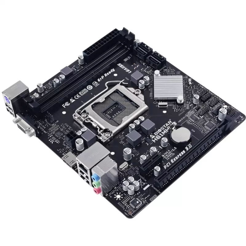 Mātesplate BIOSTAR H61MHV3 micro ATX, Intel H61 mikroshēmojums, LGA 1155, DDR3, 2x DIMM, 4x SATA II, HDMI, VGA