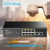 Cudy FS1010P tīkla slēdzis Fast Ethernet (10/100) Power over Ethernet (PoE) Melns
