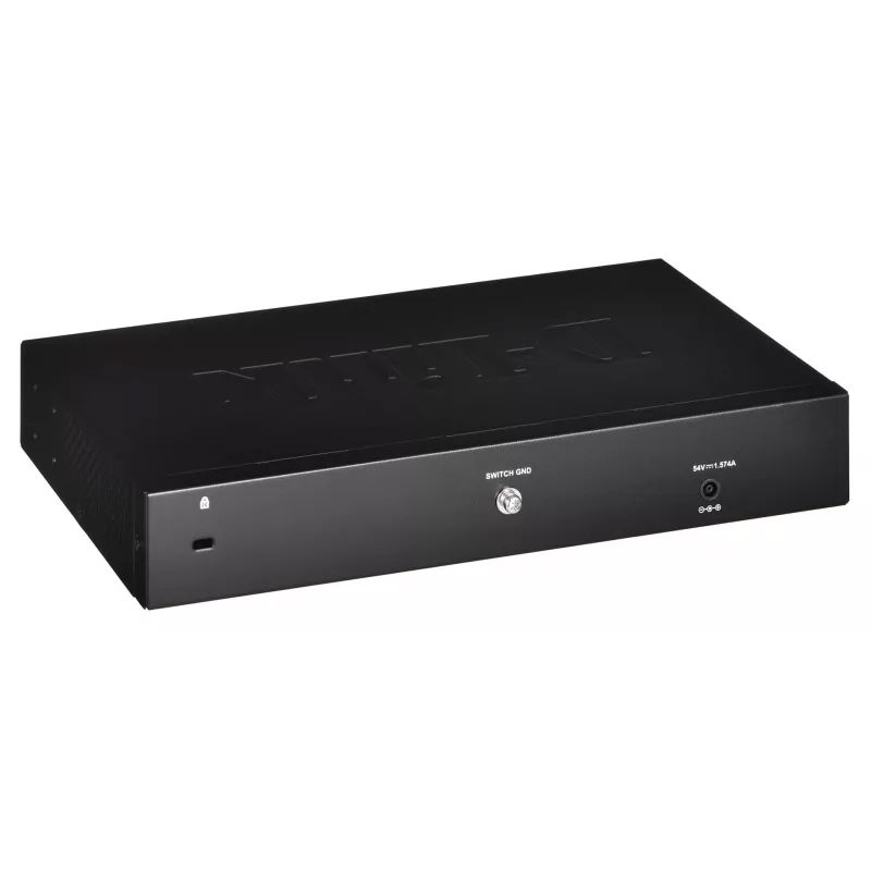 D-Link DGS-1210-08P/E pārvaldāms L2 Gigabit Ethernet (10/100/1000) Power over Ethernet (PoE) melns