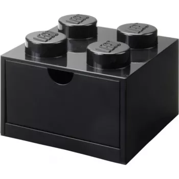 LEGO rakstāmgalda atvilktne 4, uzglabāšanas kastīte melna, radzes