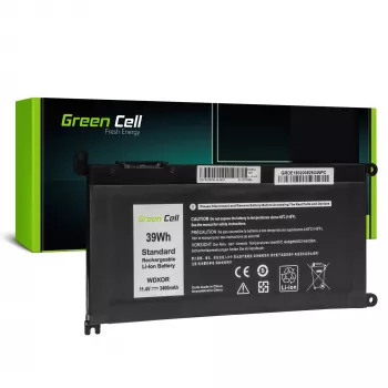 Baterija zaļa Cell DE150 priekš DELL Inspiron — LiPo 11.4V 3400mAh, melna, 1 gab.