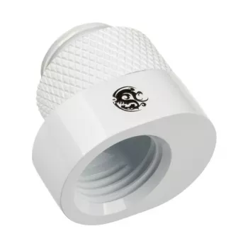 Adapteris BitsPower X-Cross G1/4 collas vīrišķais uz G1/4 collas sievišķais, 5 mm nobīde, balts