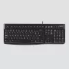 Logitech Desktop MK120 Combo, Melns, Wired, Swiss, 920-002504