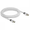 HDMI kabelis DeLOCK Ultra High Speed 48 Gbps 8K 60 Hz sudrabains 3 m