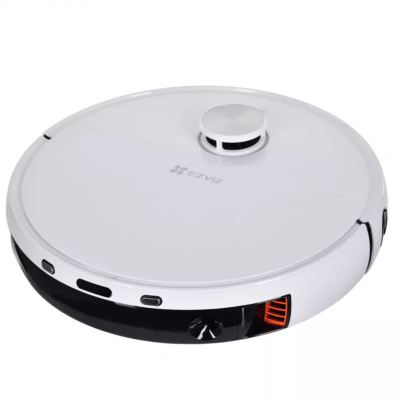 Robotu putekļsūcējs EZVIZ RS2 ar kartēšanu, 4000 Pa sūkšanas jaudu, 5200 mAh bateriju, 220 min darbības laiku, mazgājamu lupatu, bāzes staciju ar 5/5,5 L ūdens tvertnēm