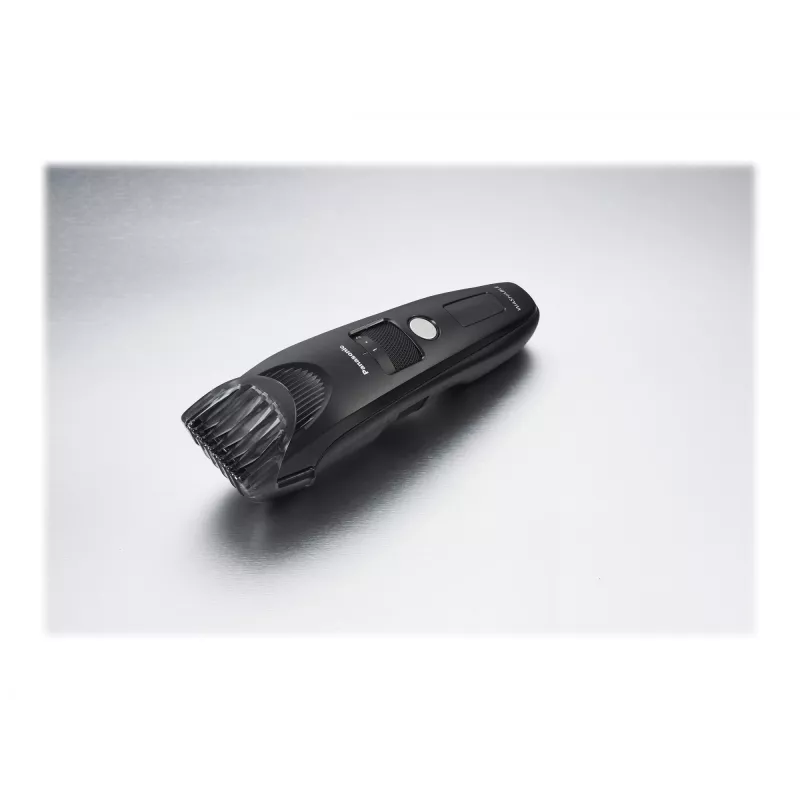Bārdas trimmeris Panasonic ER-SB40-K803 — 0,5–10 mm, 19 soļi, litija jonu, bezvadu/maiņstrāvas, melns