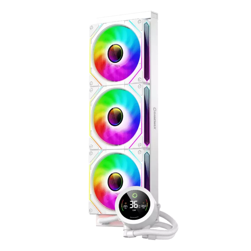 Gamemax | CPU Liquid cooler | ICEBURG 360 DIGITAL | balta