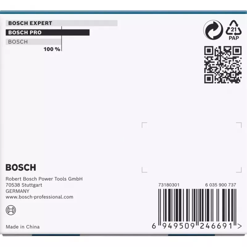 Trieciena uzmavu komplekts Bosch PRO 1/2 collas, 3 gab., garās uzmavas ar apmales aizsardzību