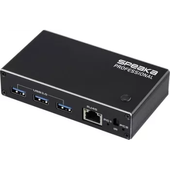 SpeaKa Professional HDMI 2.1 plāns KVM 2X1 USB3.0+IR, melns HDMI pārslēgs HDMI 3840 x 2160 pikseļi (SP-13724440)